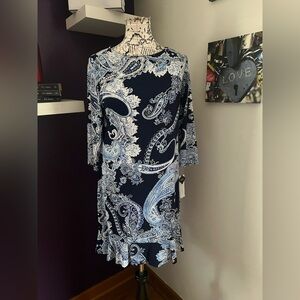 Sandra Darren Long Sleeve Dress NWT
